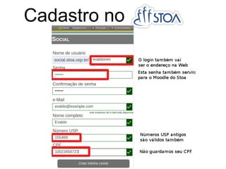 Cadastro no
 