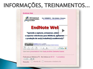 INFORMAÇÕES, TREINAMENTOS...