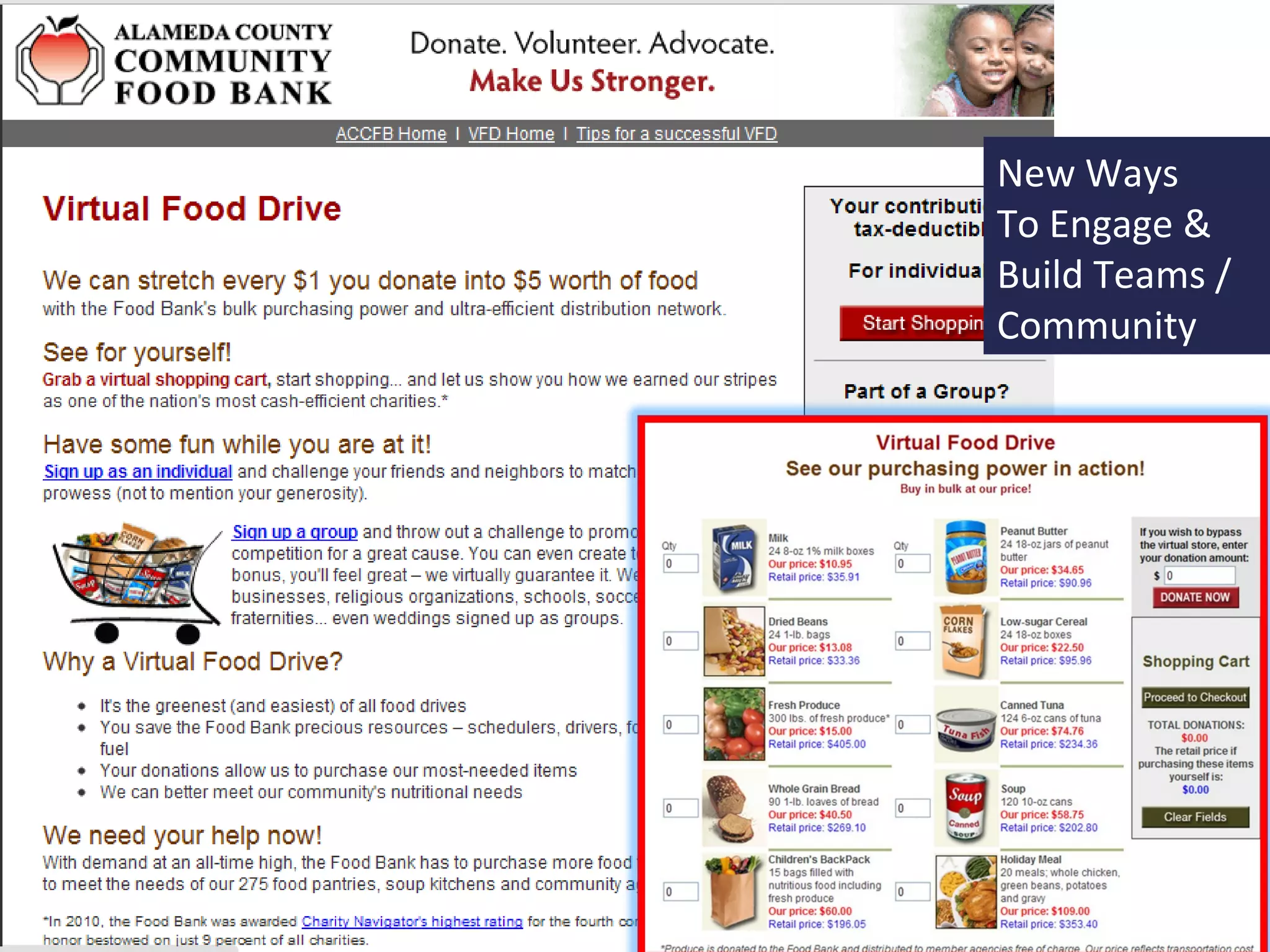 New Ways
To Engage &
Build Teams /
Community
 