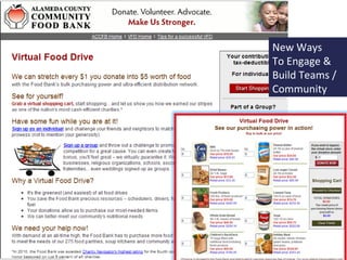 New Ways
To Engage &
Build Teams /
Community
 