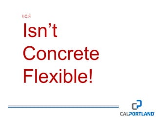 Cal Portland Standard Icf, Pervious, Decorative