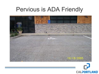 Cal Portland Standard Icf, Pervious, Decorative