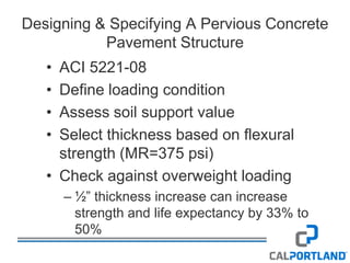 Cal Portland Standard Icf, Pervious, Decorative