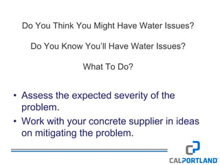 Cal Portland Standard Icf, Pervious, Decorative