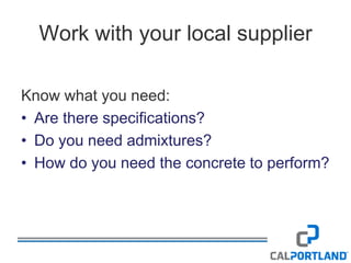 Cal Portland Standard Icf, Pervious, Decorative