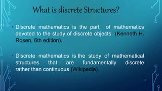 Intro & Applications of Discrete Math | PPTX