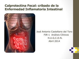 José Antonio Castellano del Toro
FIR-1 Análisis Clínicos
H.U.G.C.D.N.
Abril 2014
 