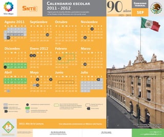 Calendario Escolar SEP 11/12