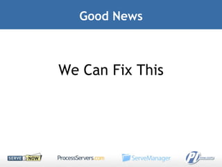 Good News We Can Fix This 