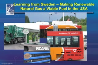 Learning from Sweden – Making Renewable Natural Gas a Viable Fuel in the USA 