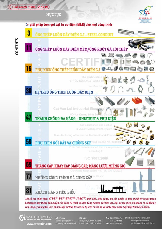 CATALOG ống thép luồn dây điện- steel conduit - ống ruột gà lõi thép ...