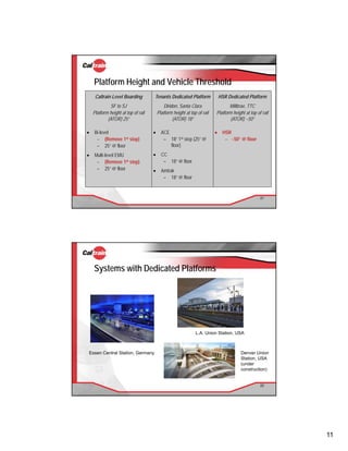 Caltrain level boarding discussion | PDF