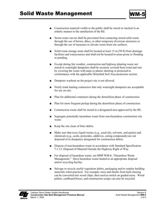 Storm Drain Inlet Protection                                               SC-10


                                     DI PROTECTION TYPE 3




TYPICAL PROTECTION FOR INLET WITH OPPOSING FLOW DIRECTIONS




      TYPICAL PROTECTION FOR INLET WITH SINGLE FLOW DIRECTION




      Caltrans Storm Water Quality Handbooks                                          Section 4
      Construction Site Best Management Practices Manual    Storm Drain Inlet Protection SC-10
      March 1, 2003                                                                      7 of 7
 