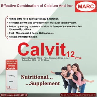 Calvit 12 syrup | Marc laboratories ltd