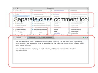 Separate class comment tool
 
