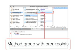 Method group with breakpoints
 