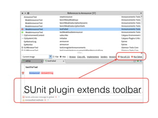 SUnit plugin extends tabs
 