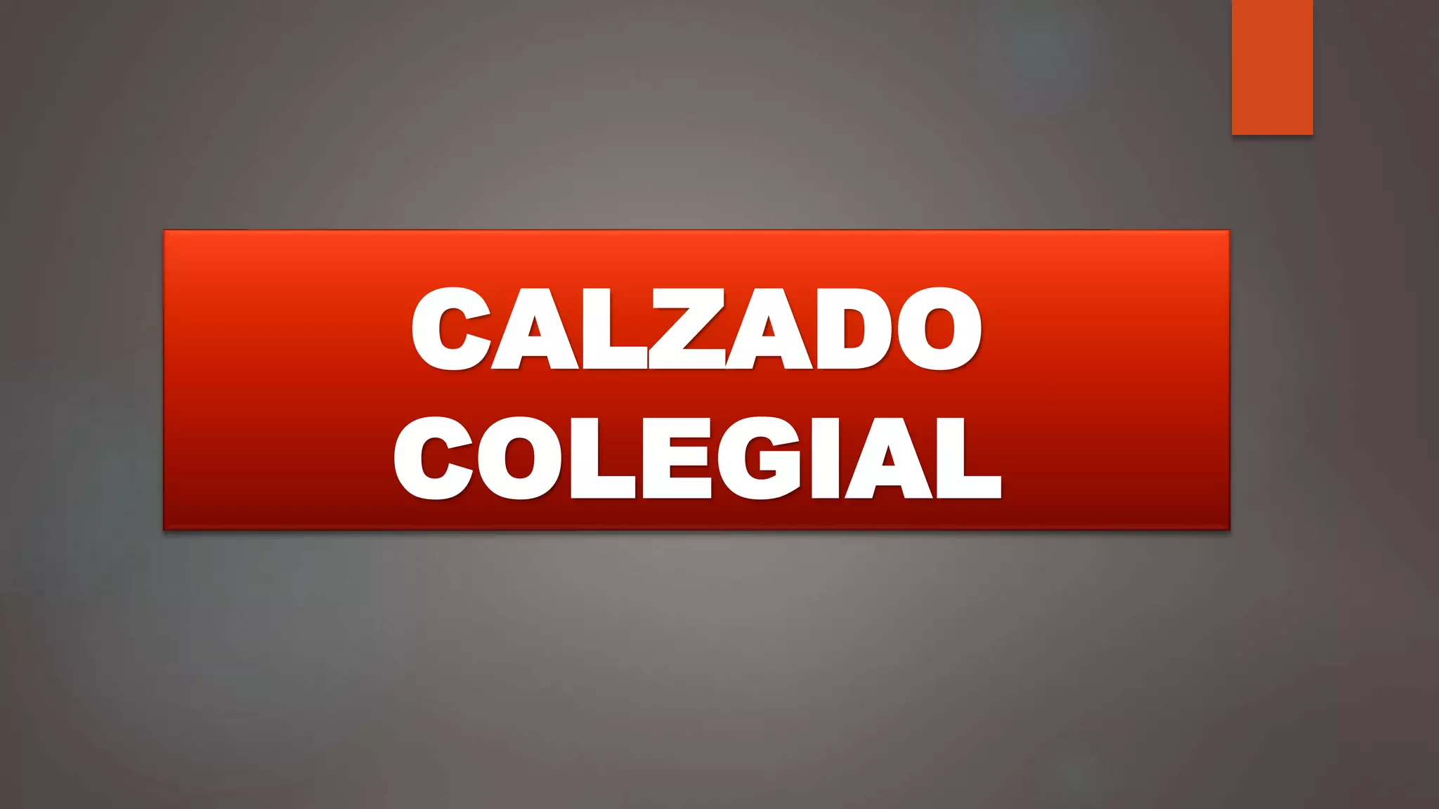 CALZADO
COLEGIAL
