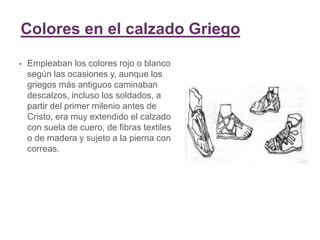 Calzado egipcio y heleno