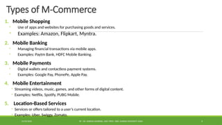 Computer Application in Management - m-Commerce | PPTX
