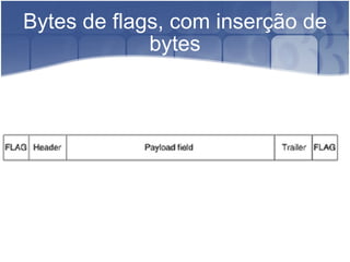Bytes de flags, com inserção de bytes 