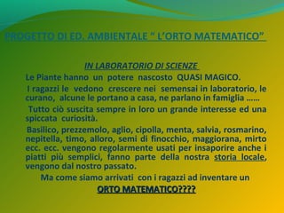 Camaiore1 - L'orto matematico - Media Pistelli