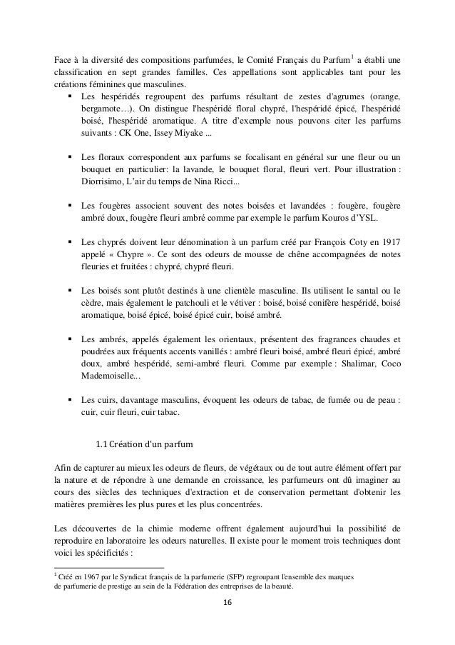 cours parfumerie