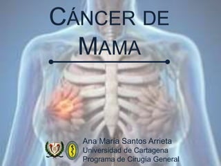Ana María Santos Arrieta
Universidad de Cartagena
Programa de Cirugía General
 