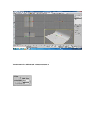 Le damos en limitar efecto y el limite superior en 40
 