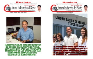 Núm. 49, Junio de 2015.
Siganos en Facebook: camaraindiscretadelnorte@hotmail.com
Revista
Núm. 49, Junio de 2015.
Siganos en Facebook: camaraindiscretadelnorte@hotmail.com
Revista
 