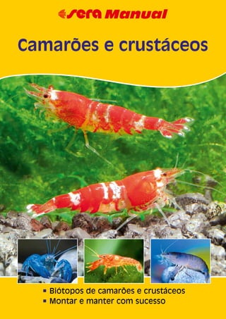 n Biótopos de camarões e crustáceos
n Montar e manter com sucesso
Camarões e crustáceos
 