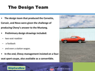 The Beginning of the Chevrolet Camaro 