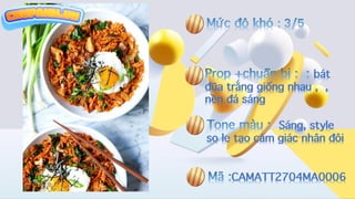 Concept chụp ảnh món ăn Việt