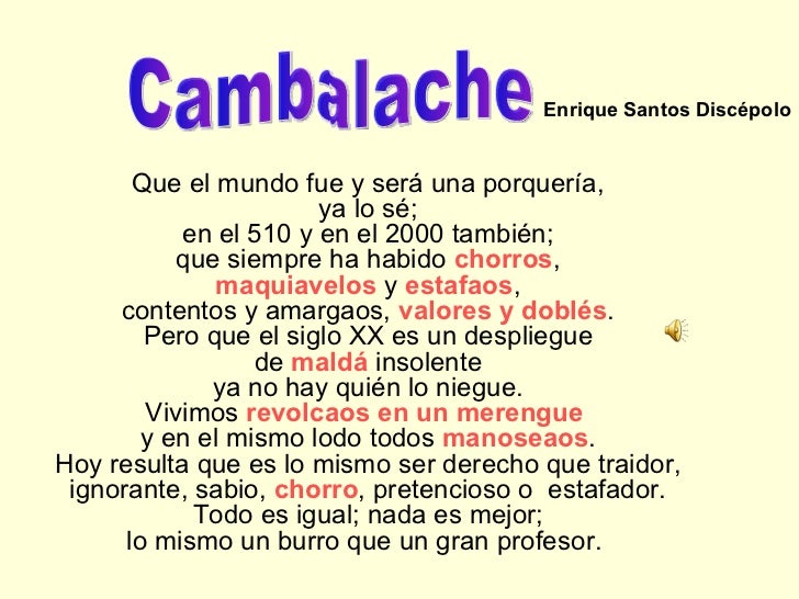 Cambalache Sosa