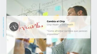 CAMBIA
EL
CHIP
|
CONSULTORÍA
VIVENCIAL
Cambia el Chip
Chip Heath y Dan Heath
“Como afrontar cambios que parecen
imposibles”
 
