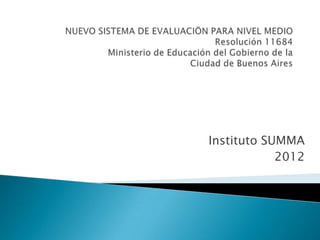 Instituto SUMMA
            2012
 