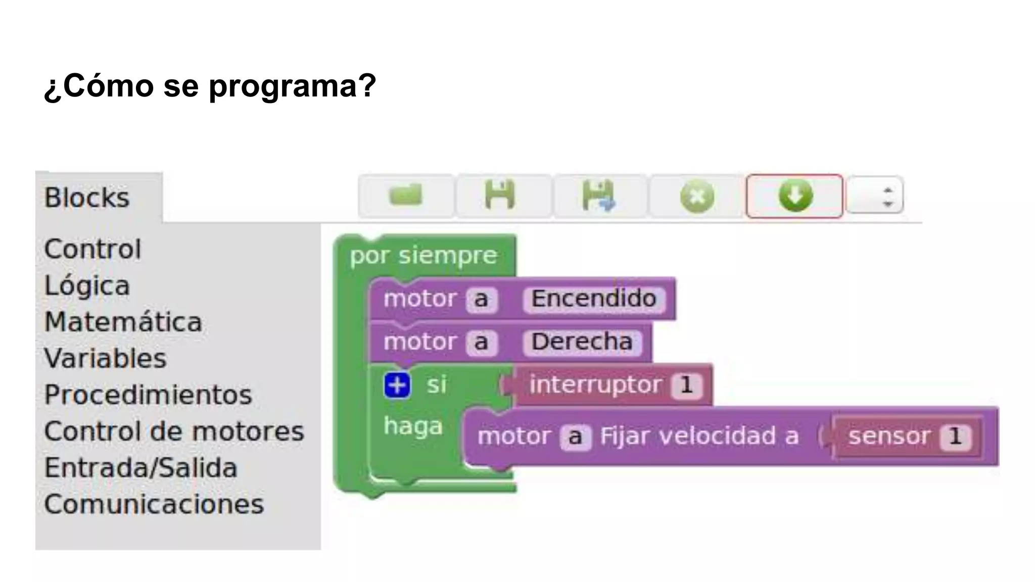 ¿Cómo se programa?
 