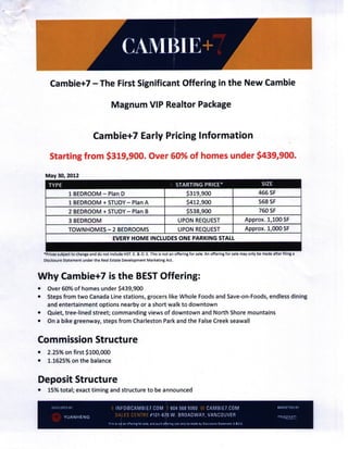 Cambie+7 preview package