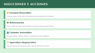 Cambio Climático: Causas, Consecuencias y Soluciones para un Futuro ...