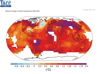 Observe change in surface temperature 1901-2012
All Figures © IPCC 2013
 
