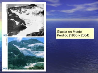Glaciar en Monte Perdido (1905 y 2004) 