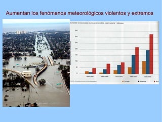 Aumentan los fenómenos meteorológicos violentos y extremos
 