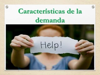 Características de la
demanda
La mayor parte de las consulta son para
reasignación de sexo.
Tres a cuatro veces mas frecuente en
hombres que en mujeres.
Países con mas datos, Suecia, Holanda,
Reino Unido y Estados Unidos.
 
