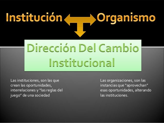 Cambio institucional y desempeño económico