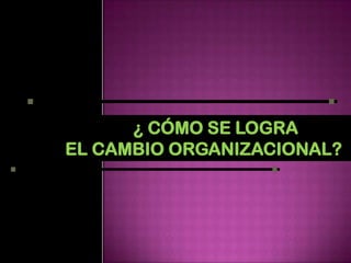 Las 7 Etapas del Cambio OrganizacionalEtapa 3:  DISEÑO DE CAMBIO VISIÓN Y ESTRATEGIA