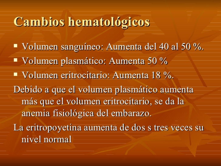 Cambios Fisiolólogicos En El Embarazo