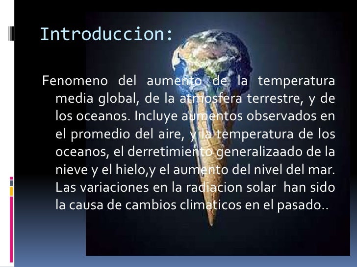 Cambios climaticos!