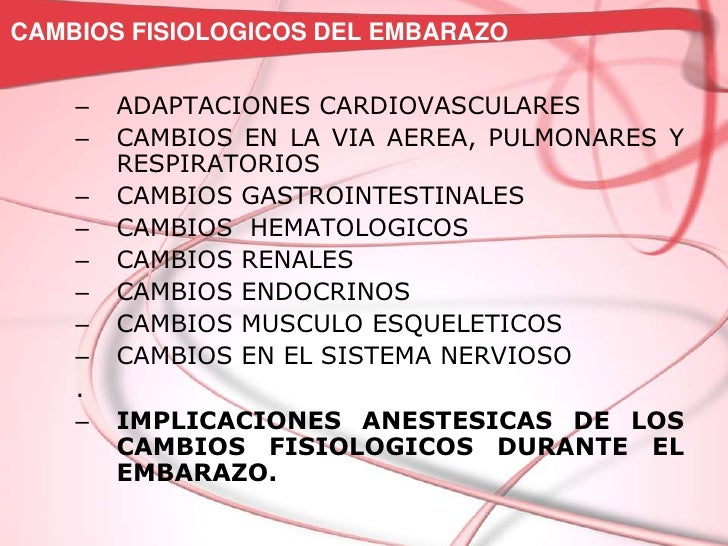 Cambios Fisiologicosppt