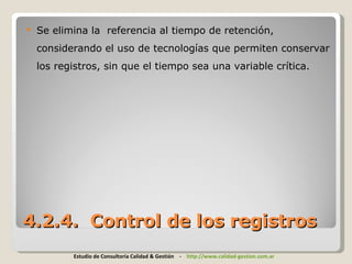 Cambios ISO 9001 2008