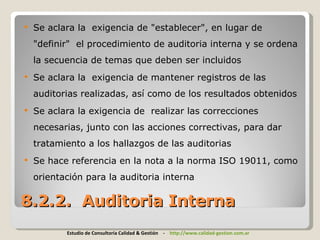Cambios ISO 9001 2008